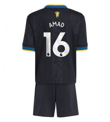 Manchester United Amad Diallo #16 Replik 3rd trikot Kinder 2025-26 Kurzarm (+ Kurze Hosen)